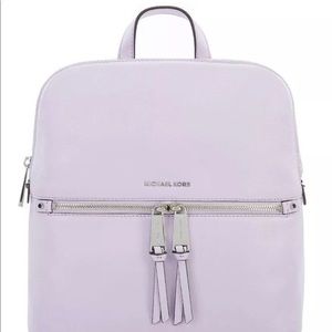 NWT Lavendar Michael Kors Backpack Handbag, $258